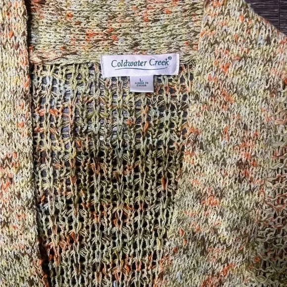 Ladies Coldwater Creek Fall Color Knitted Sweater Size M - Picture 2 of 5
